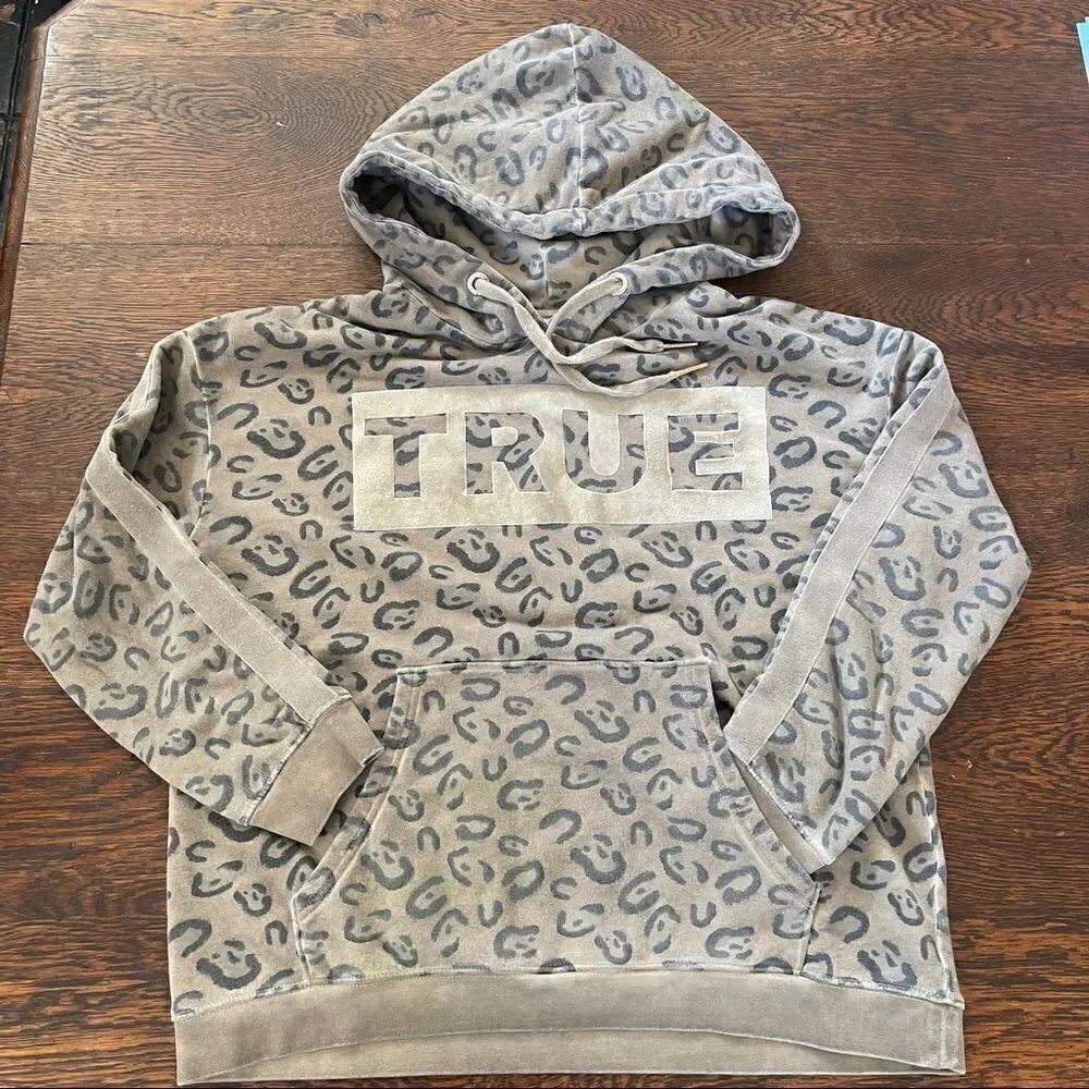 True Religion Leopard Print Hoodie Rare
